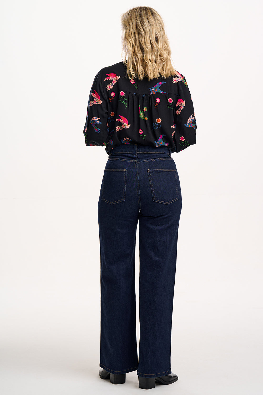 Elkie Blouse - Rainbow Folk Bird