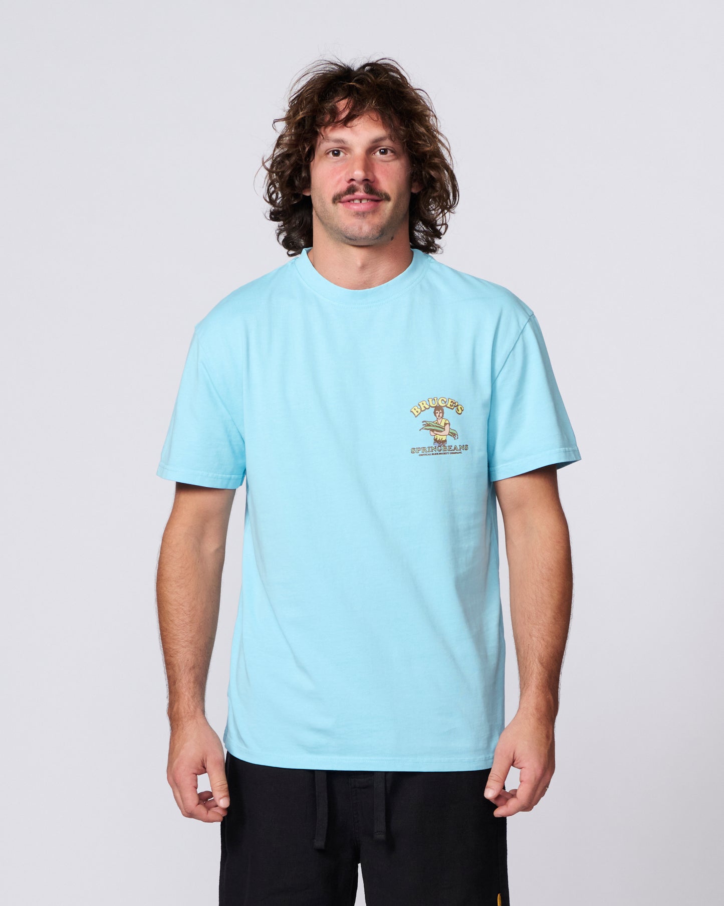 Spring Beans Tee - Aquatic