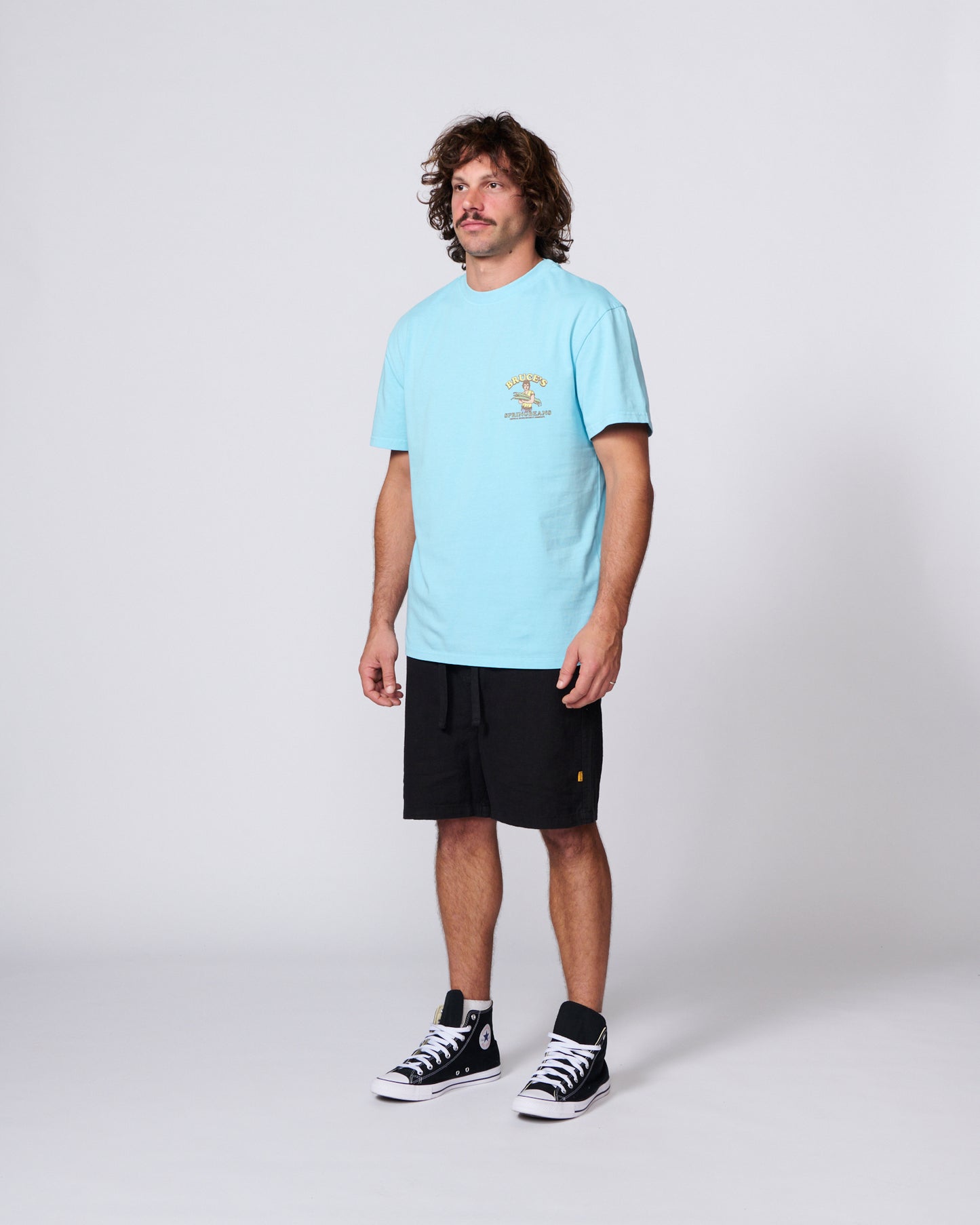 Spring Beans Tee - Aquatic