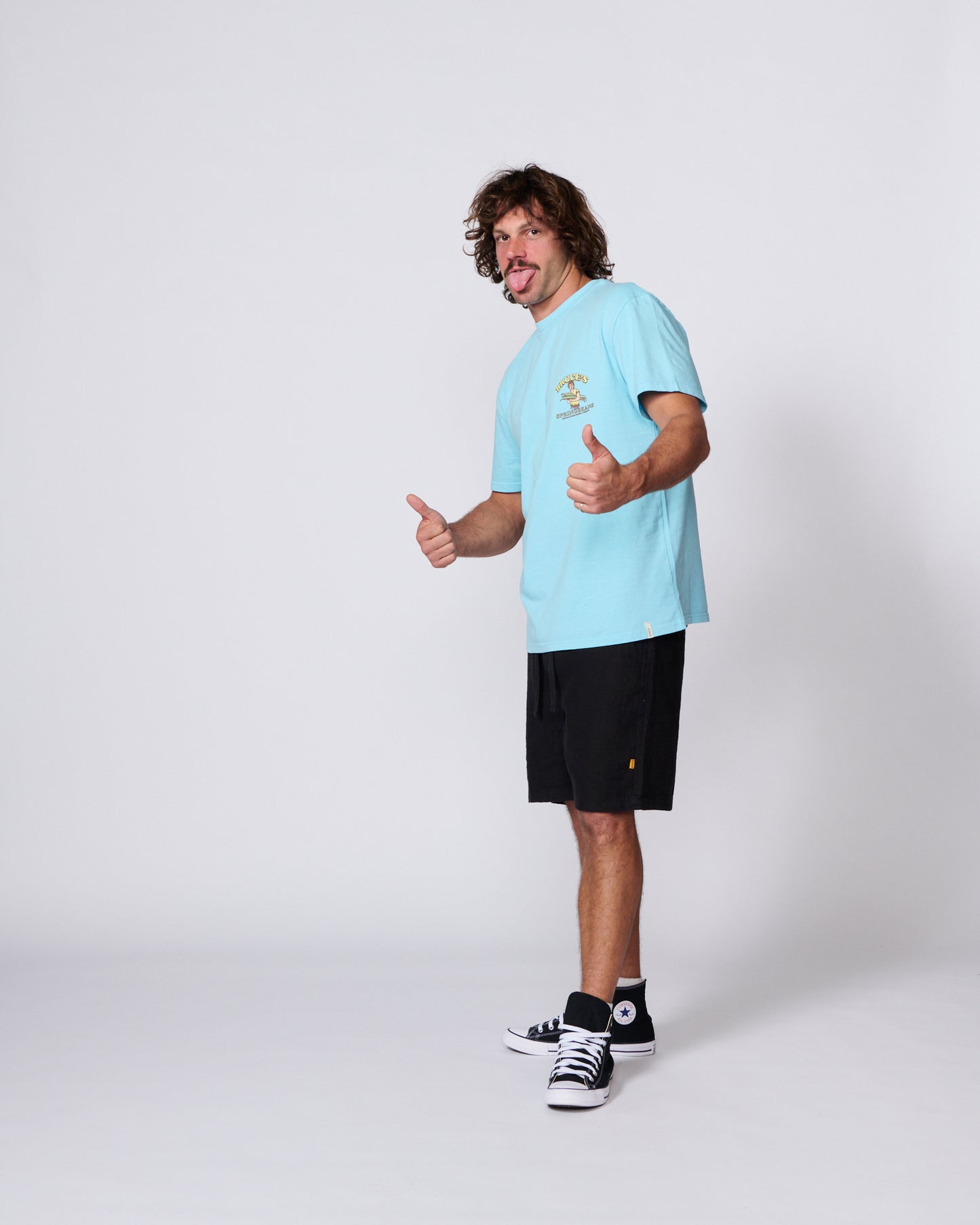Spring Beans Tee - Aquatic