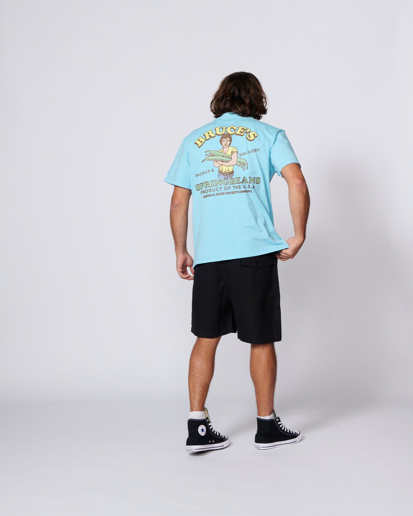 Spring Beans Tee - Aquatic