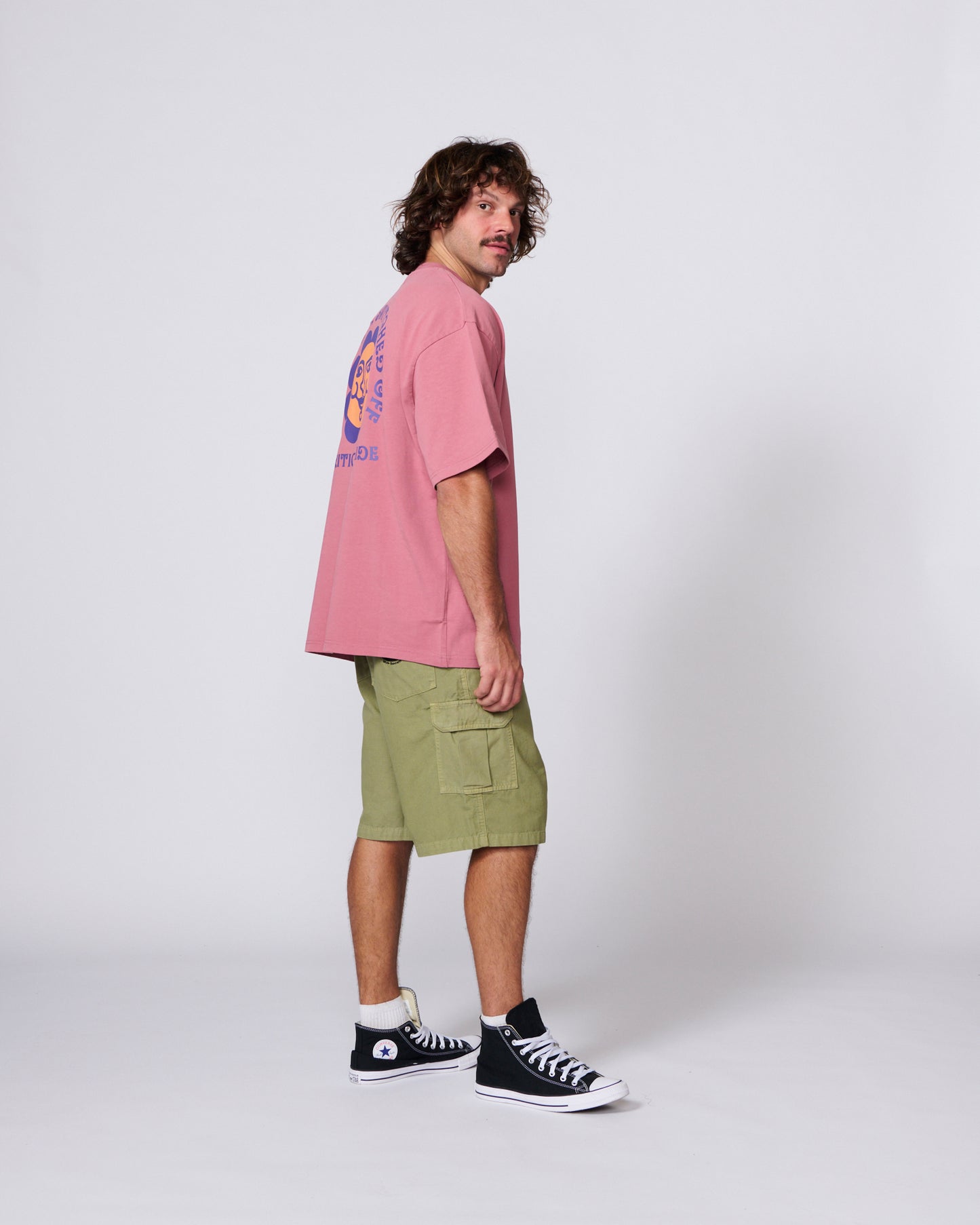 Switch Jumbo Tee - Dusty Rose