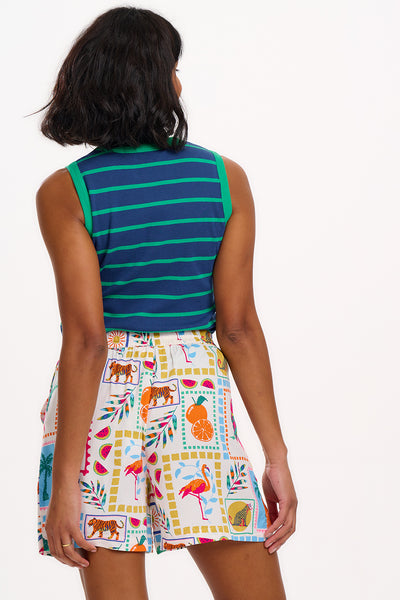 Patty Shorts - Jungle Tile