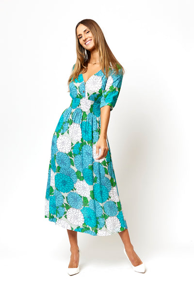 Camils Midi Dress - Bel Blue