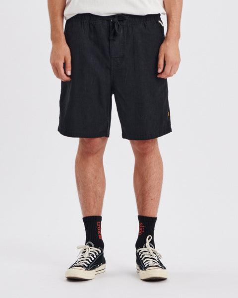 Cruiser Linen Shorts - Black