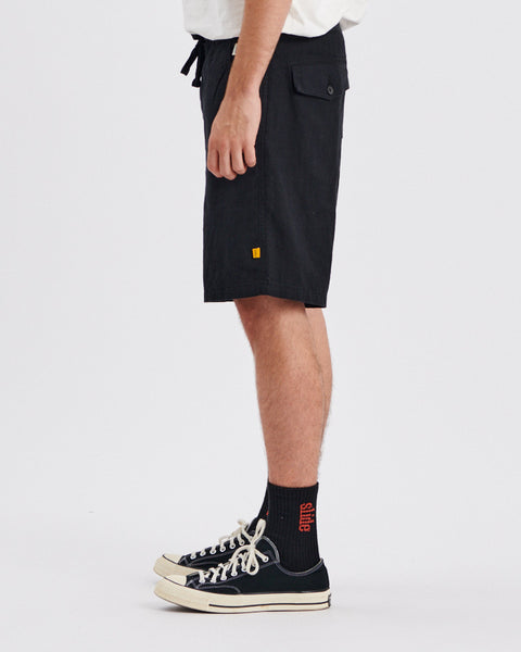 Cruiser Linen Shorts - Black