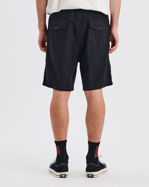 Cruiser Linen Shorts - Black