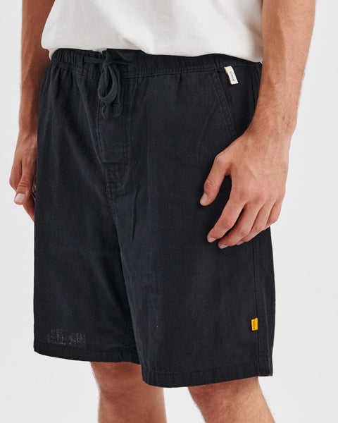 Cruiser Linen Shorts - Black