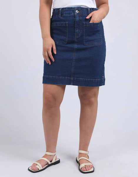 Lennox Denim Skirt - Dark Blue