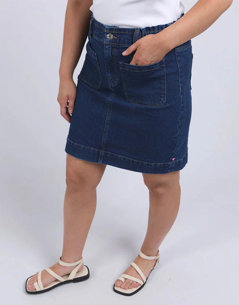 Lennox Denim Skirt - Dark Blue
