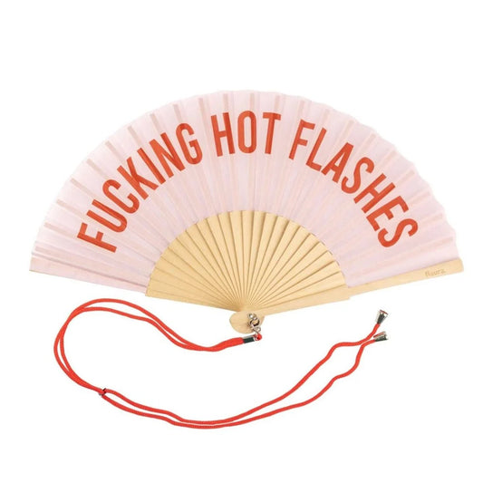 Fucking Hot Flashes - Pink Hand Fan