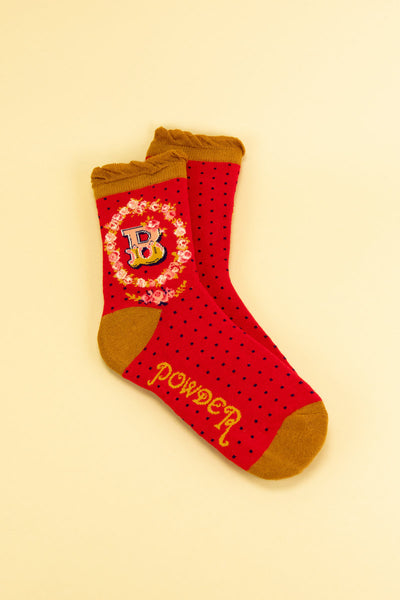 Letter Socks - B