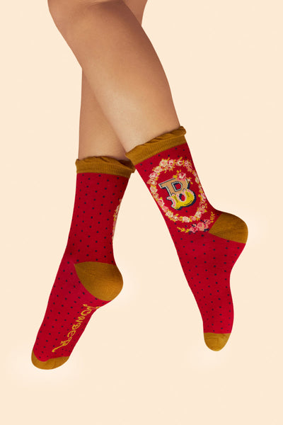 Letter Socks - B