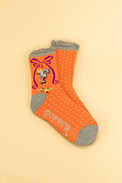 Letter Socks - F