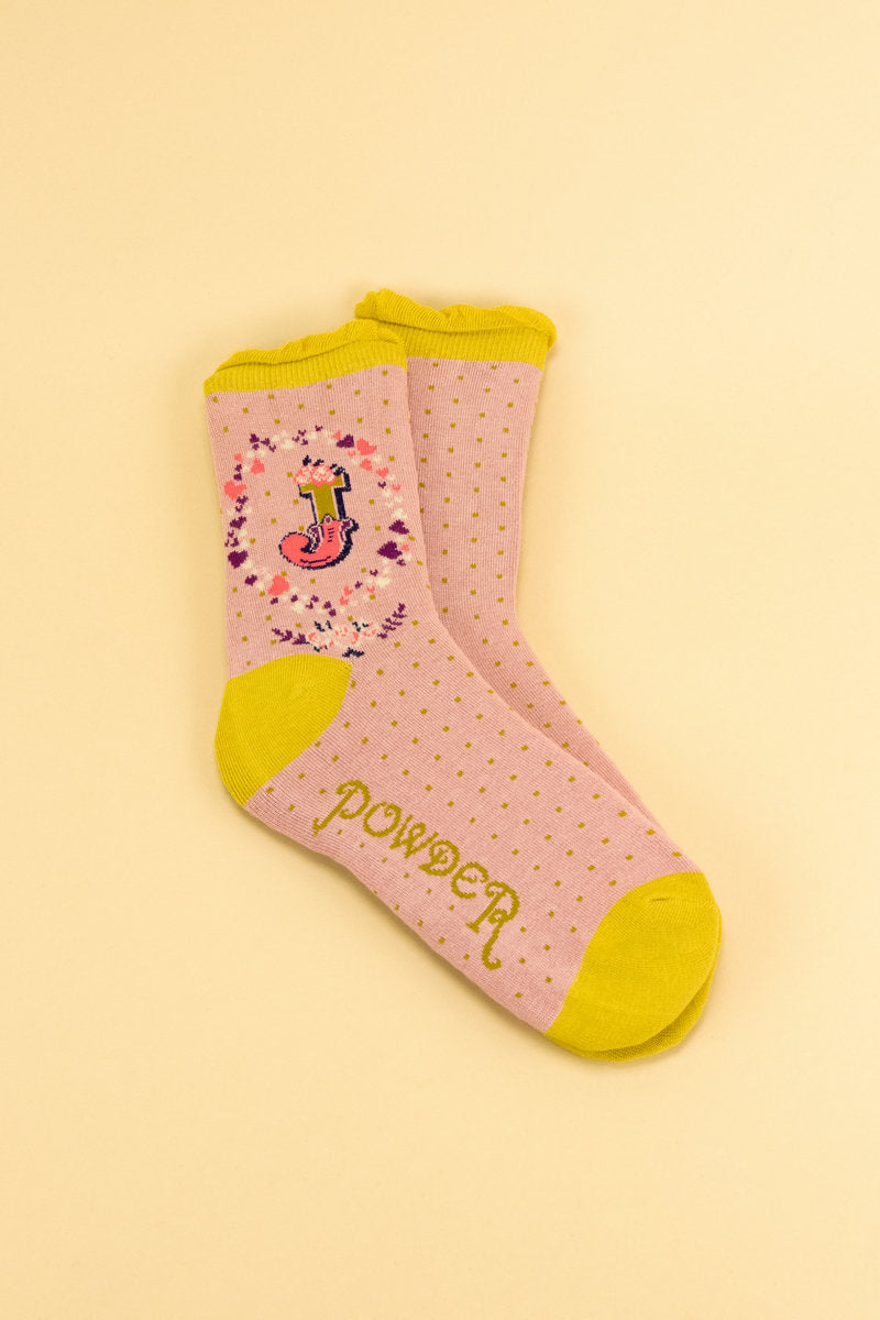Letter Socks - J