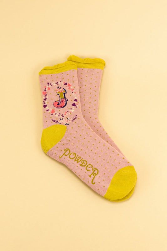 Letter Socks - J