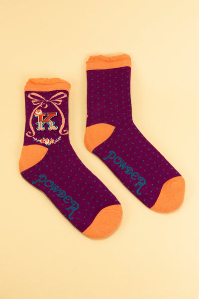 Letter Socks - K