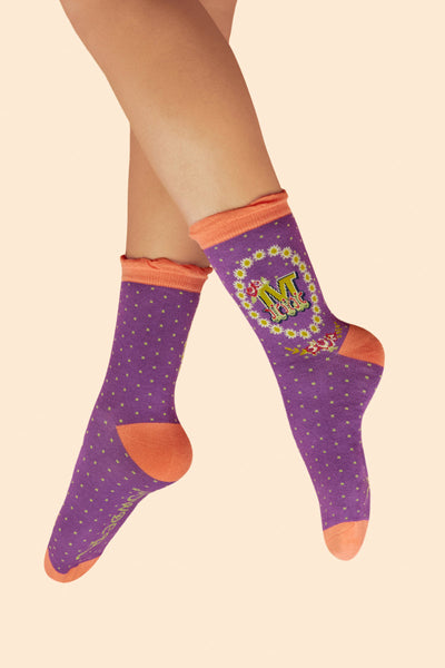 Letter Socks - M