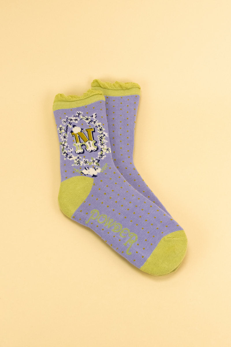 Letter Socks - N