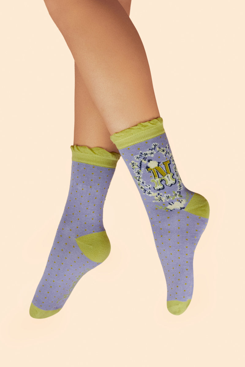 Letter Socks - N