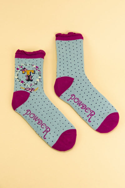 Letter Socks - T