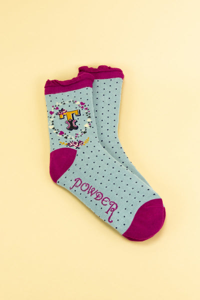 Letter Socks - T