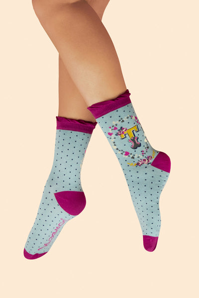 Letter Socks - T