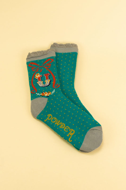 Letter Socks - U