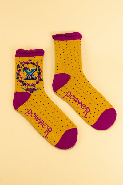 Letter Socks - X