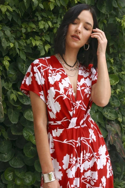 Bridgette Dress - Scarlet Floral