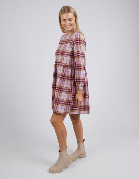 Harriet Check Dress - Pink