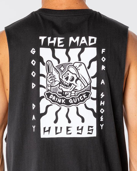 Good Day For It Muscle Tee - Vintage Black