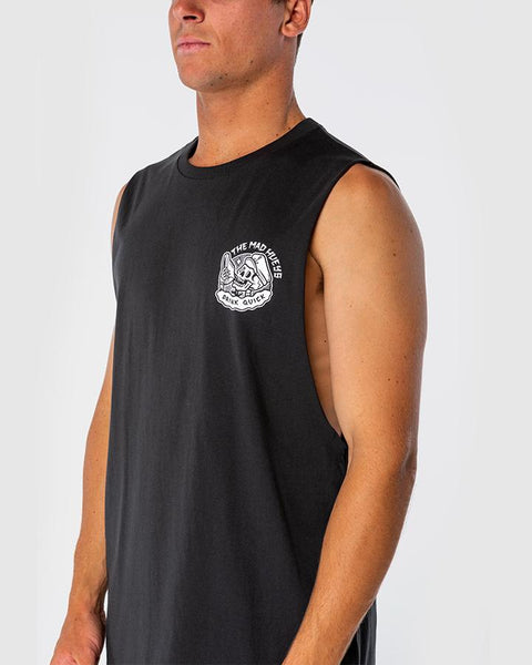 Good Day For It Muscle Tee - Vintage Black
