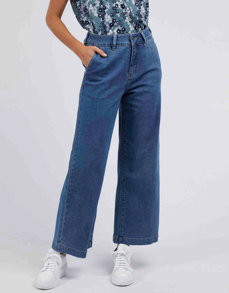 Izzy Wide Leg Jeans - Denim